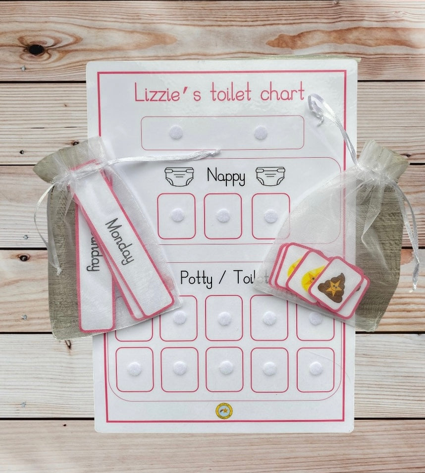 Daily potty toilet training chart