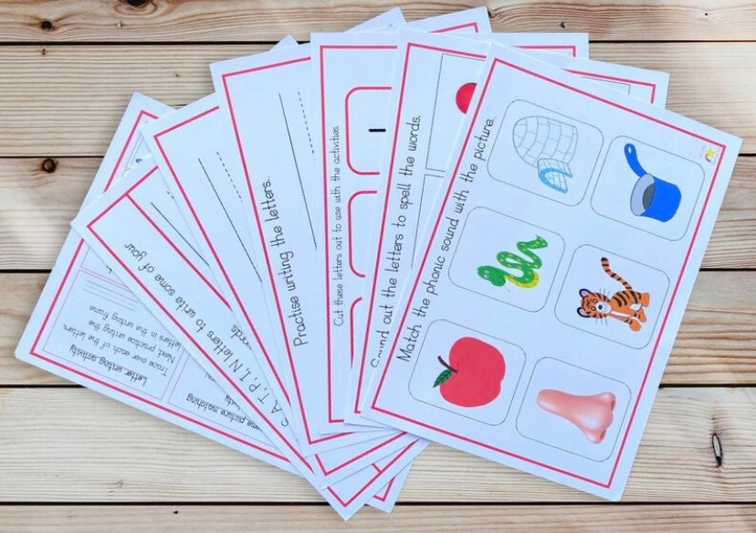 Phase 2 phonics SATPIN activity set