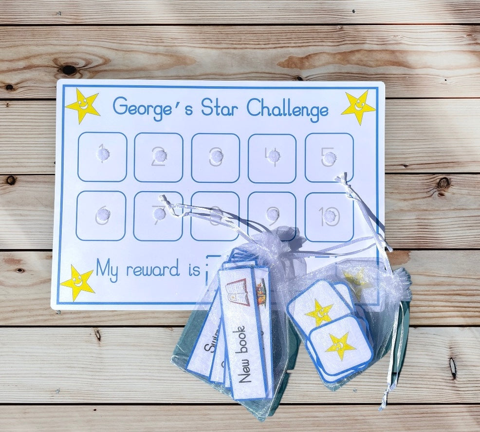 Personalised reward chart - stars