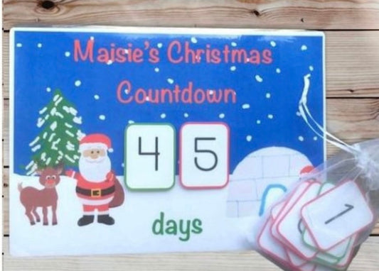 Christmas countdown - personalised