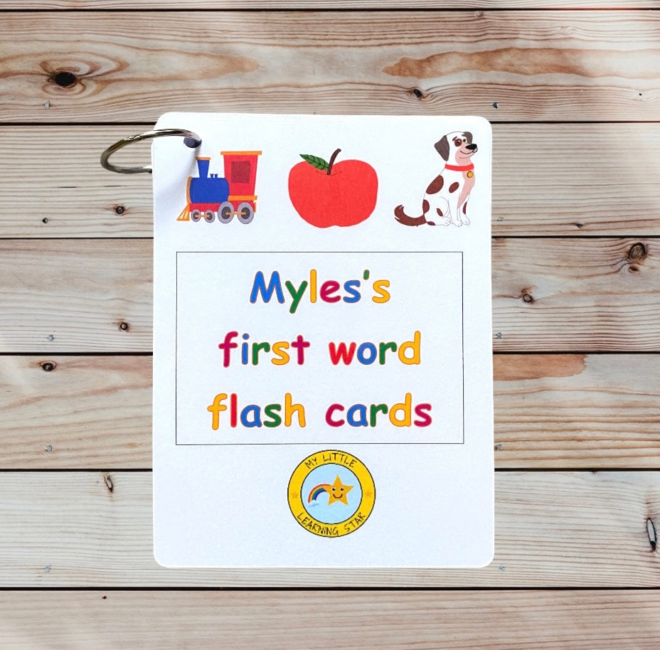 First word flashcards