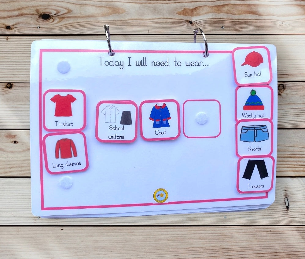 Daily routine book, school nursery day organisation, A5 routine book