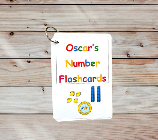 Number tracing flashcards 1-20