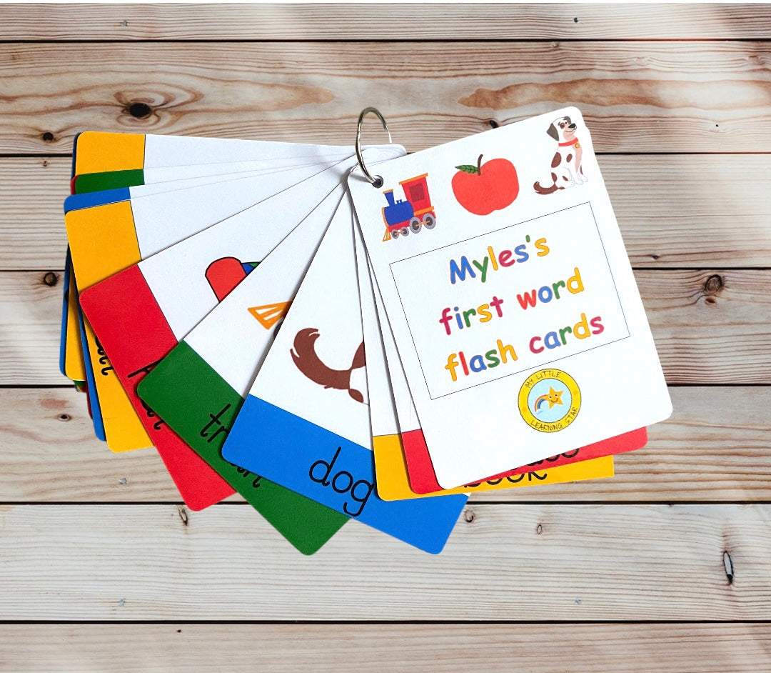 First word flashcards