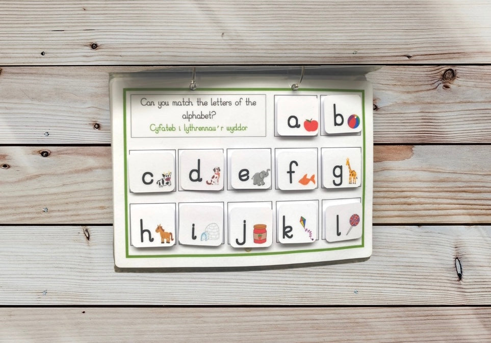 Welsh version - Toddler Learning Book