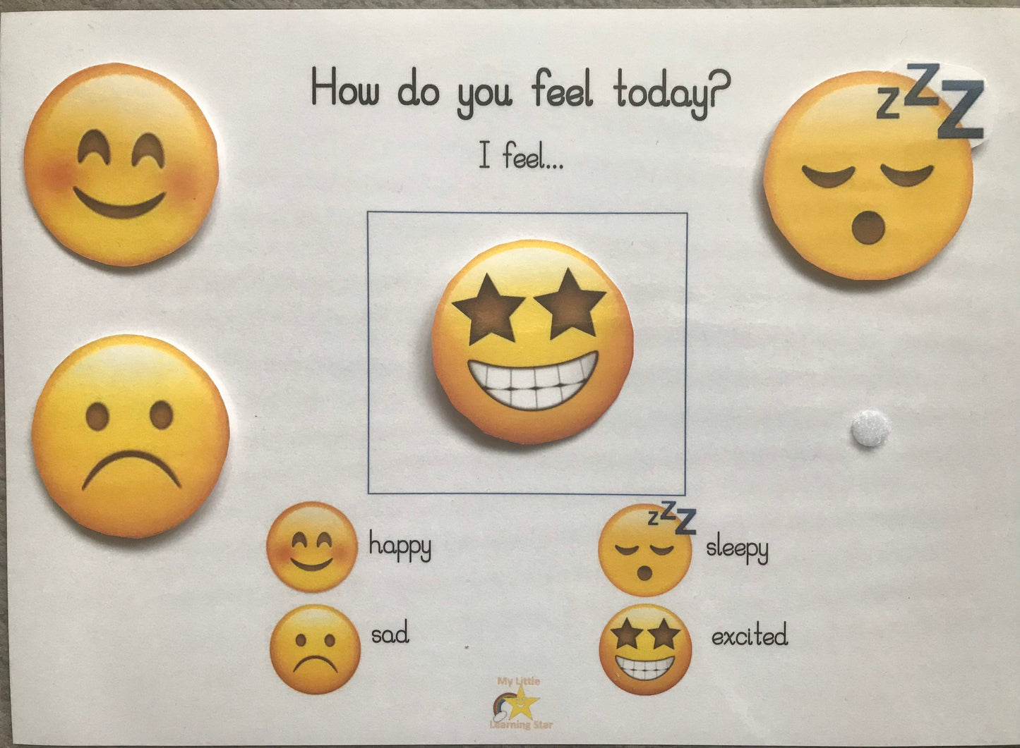 Feelings chart, emotions, SEN, educational learning resource