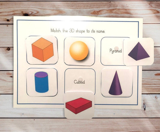 3D shape matching activity