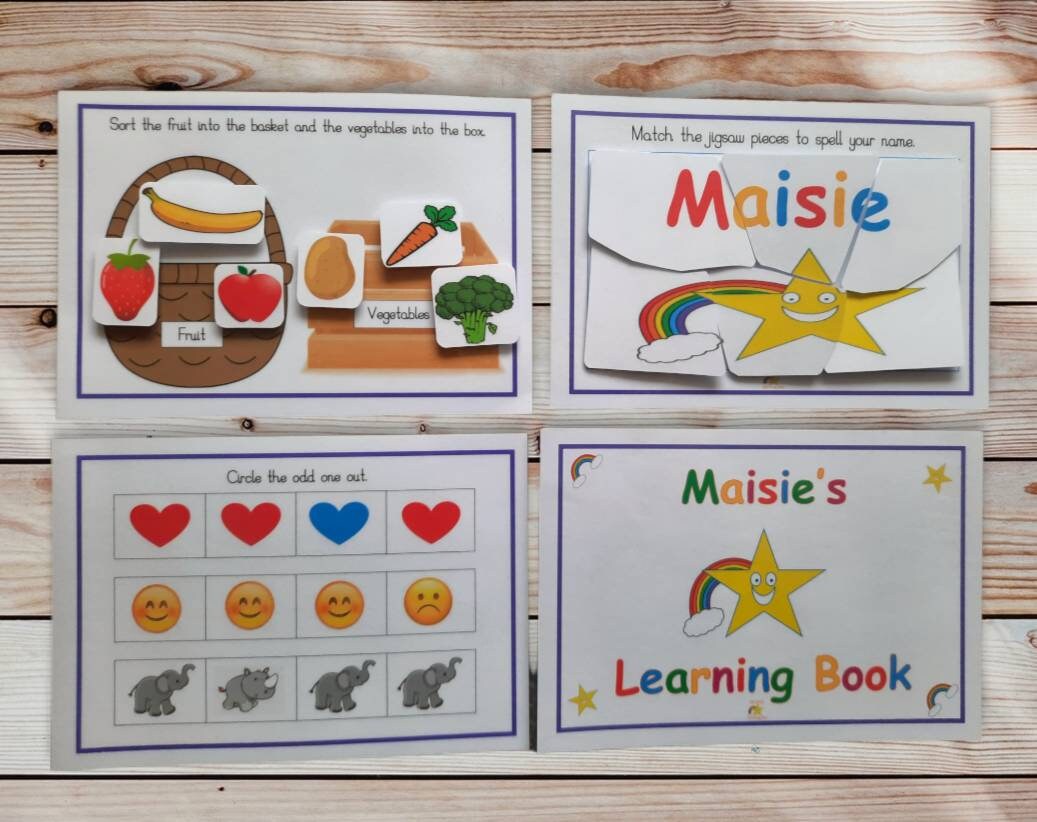 A5 travel-sized personalised Learning Book