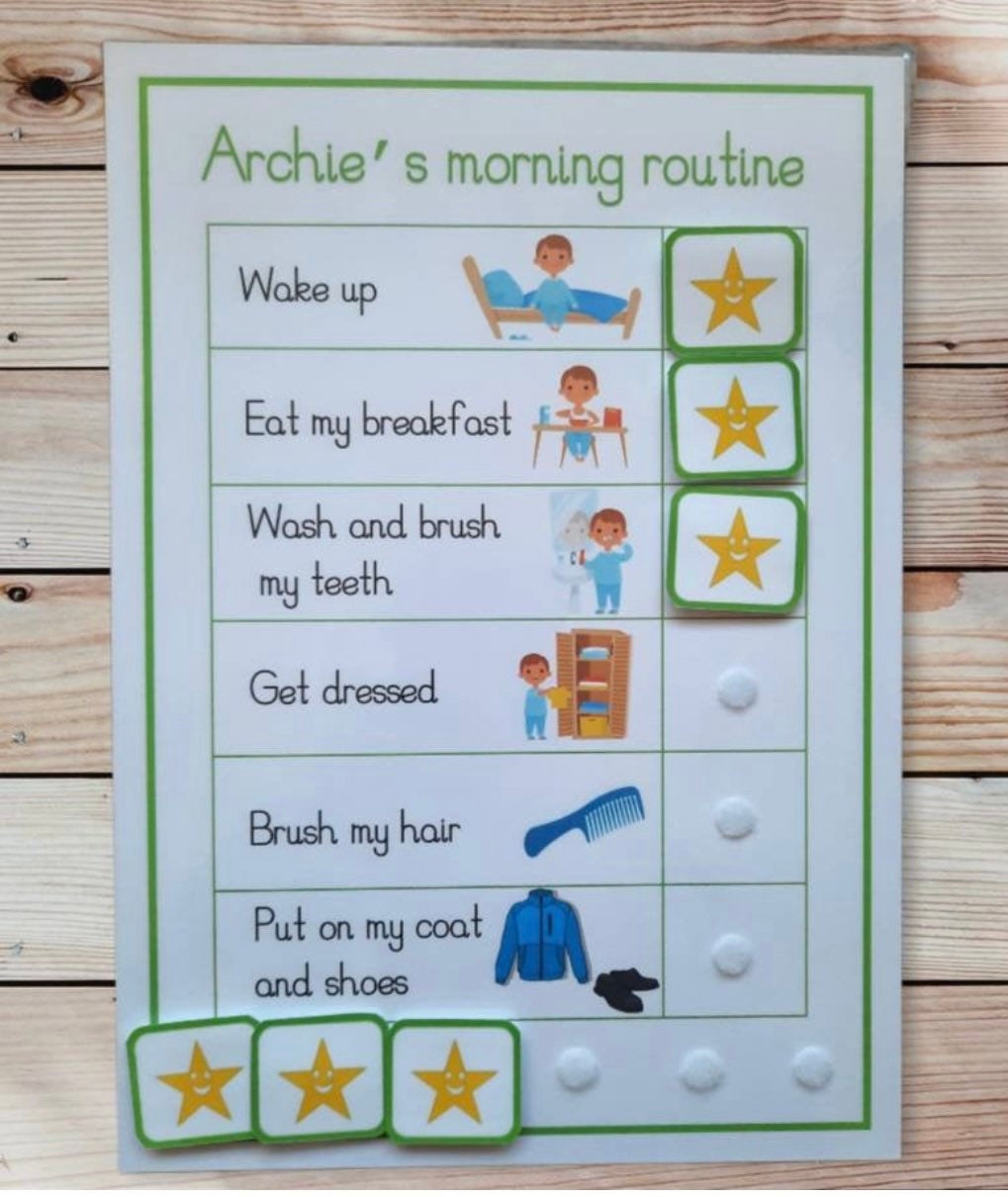 Routine chart & reward chart bundle