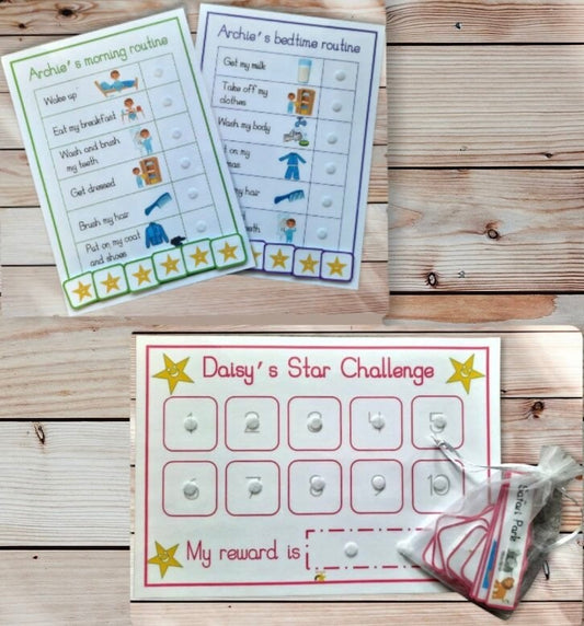 Routine chart & reward chart bundle