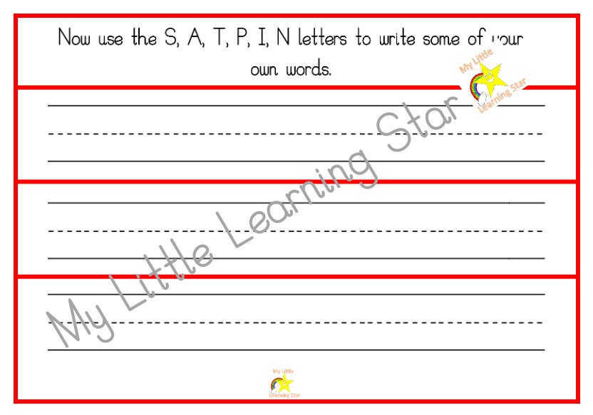 Phase 2 phonics SATPIN activity bundle