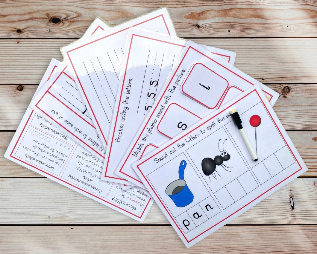 Phase 2 phonics SATPIN activity set