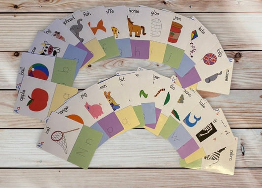 Alphabet tracing flashcards