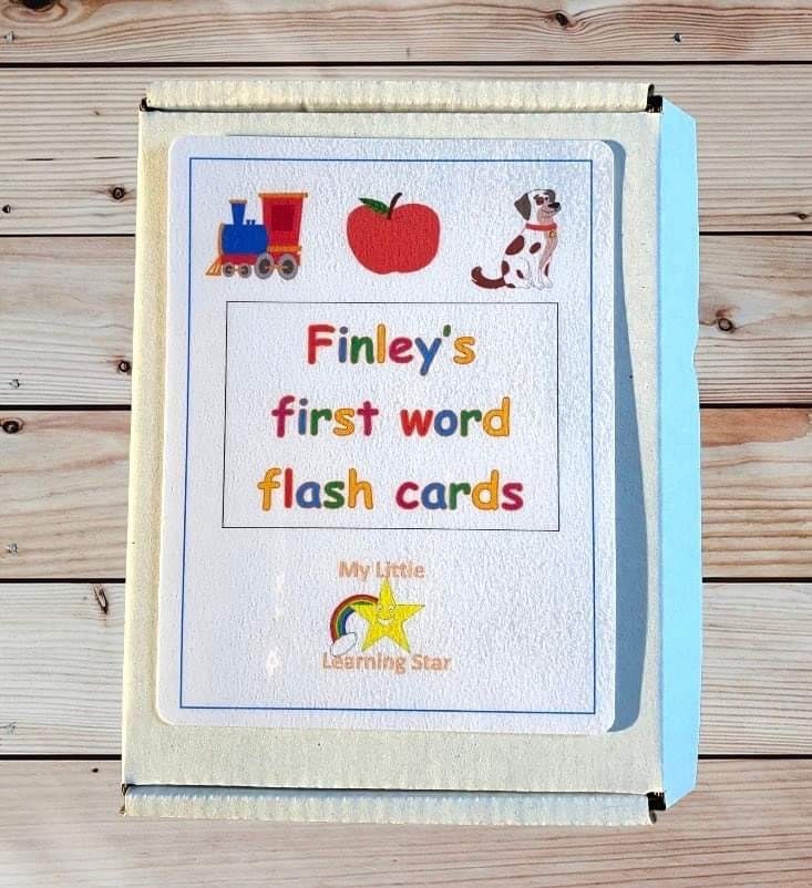 First word flashcards