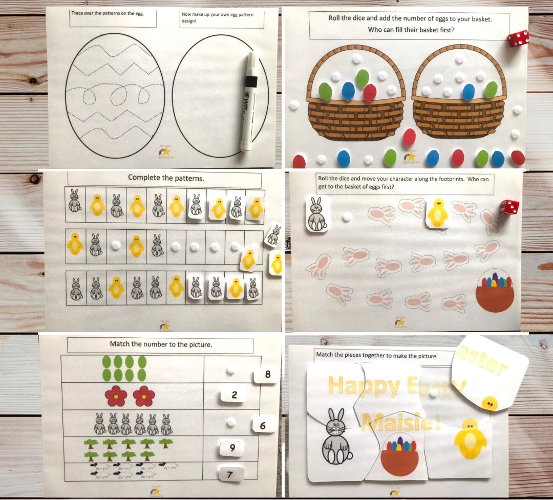 Easter Learning Book, preschool, EYFS, Easter gift idea